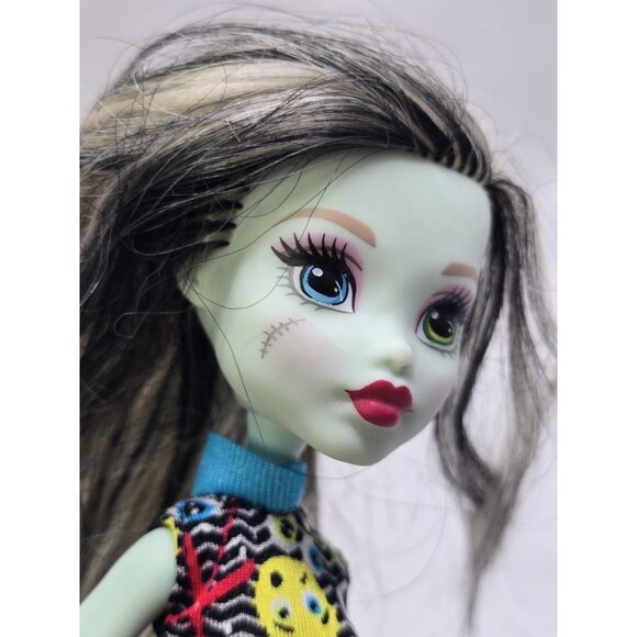 Monster High G2 - Frankie Stein Emoji - Doll Dress Mattel- FLAWED HAIR- TLC OOAK - Picture 3 of 13